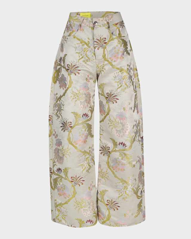 Satin Brocade Trousers